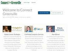 Tablet Screenshot of connectgreenville.com
